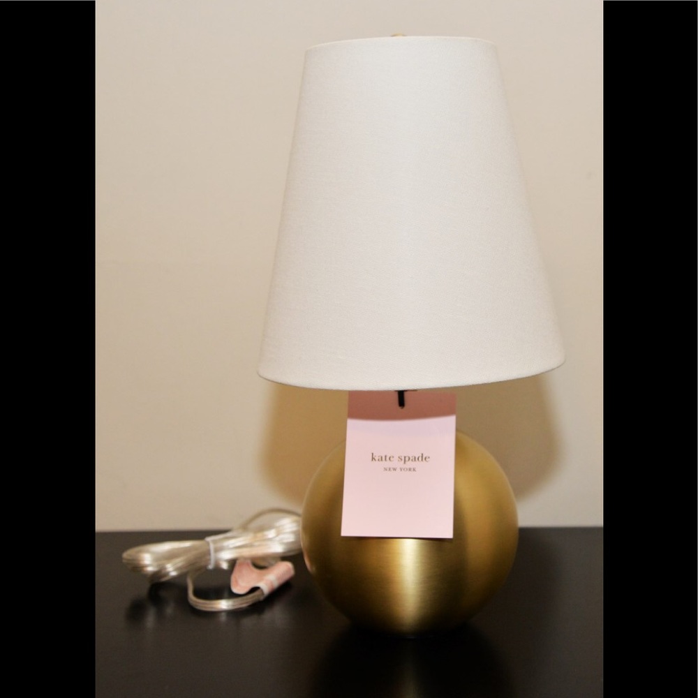 Kate Spade gold ball table top lamp